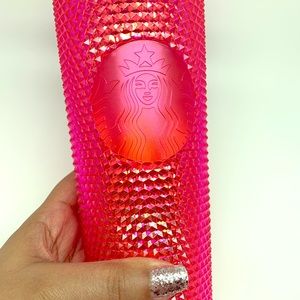 ❌SOLD❌Starbucks Studded Hot Pink Tumbler Brand New